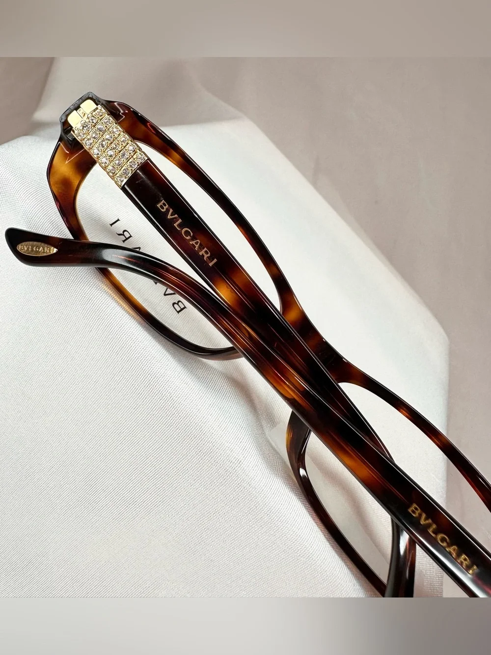 BVLGARI Women's Tortoiseshell Optical Glasses - Brown